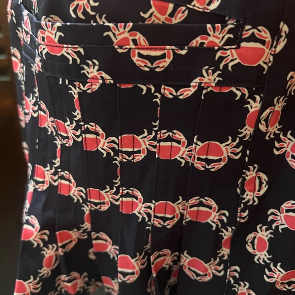Crown & Ivy Golf Navy Blue/Pink Crab Print Skort ! - Picture 7 of 14